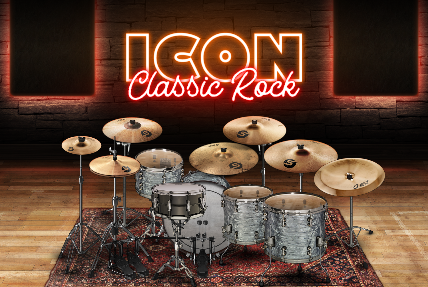 Icon Drums Classic Rock plugin drum UI