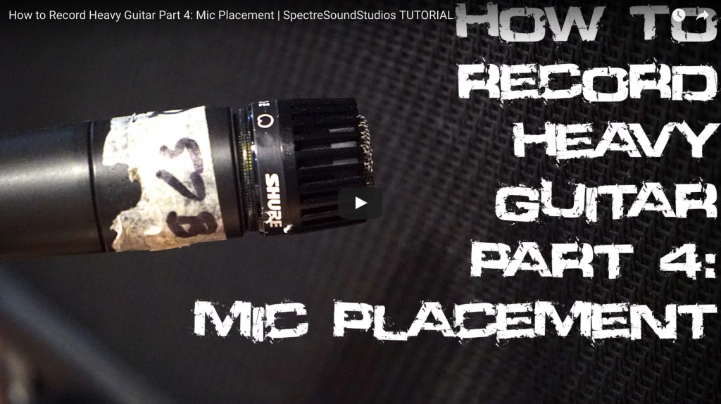 How much does Mic Placement effect tone? Spectre Media Group