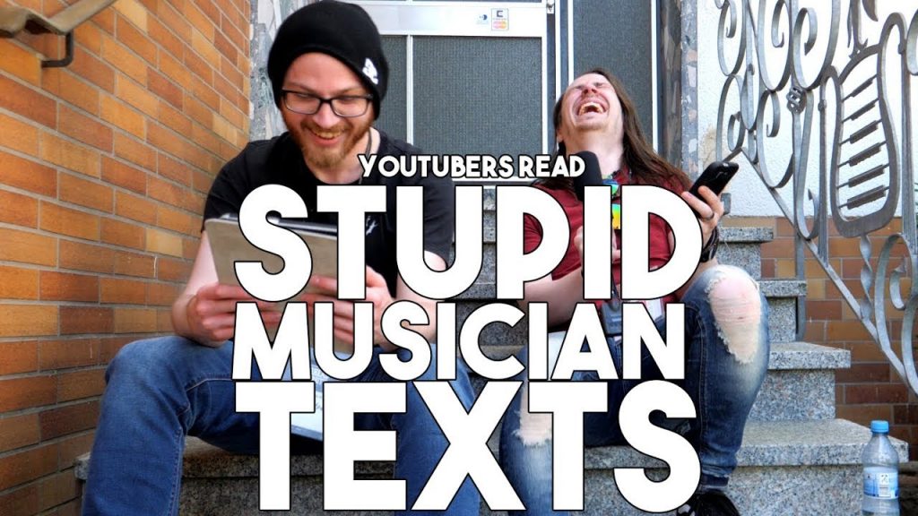 youtubers read stupid musician texts